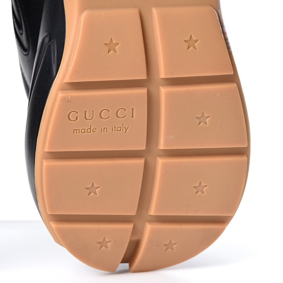 GUCCI Calfskin Tiger Print Mens Rhyton Sneakers Gucci 7=US8 - Picture 8 of 9